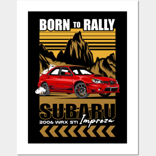 Subaru Impreza JDM Car Posters and Art